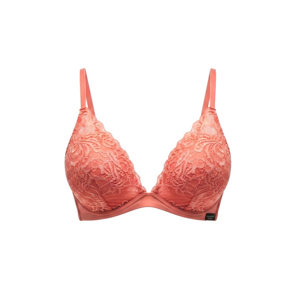 Natori Feathers Wireless Convertible Bra 739023 Picante Orange 32 B/C